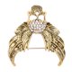 thumbnail image 3 of Broche de calavera con cristales brillantes, broche de personalidad a la moda, accesorios para traje, abrigo, oro antiguo, 3 of 12