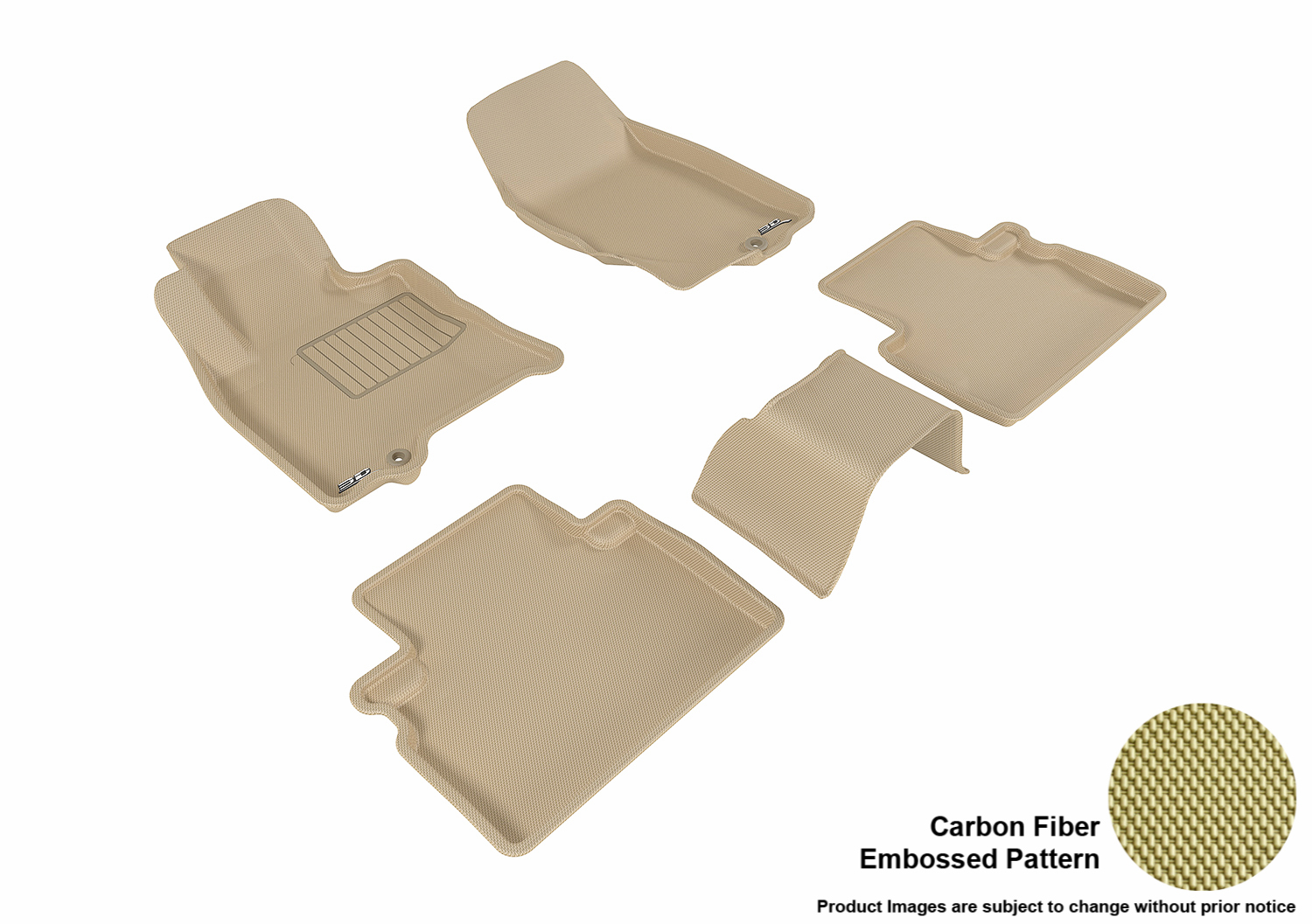 3D MAXpider 20162016 Infiniti QX50 Front & Second Row Set All Weather