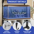 thumbnail image 5 of ModFusion 48" Modern White Farmhouse Aquarium Stand with Storage Cabinet & Power Outlets – Heavy-Duty Fish Tank Stand Fits Up to 120 Gallons, 5 of 10
