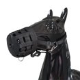 thumbnail image 1 of Museau de Pâturage de Cheval, Sangle en Nylon Épaissi Preuve d'Usure Museau Anti-Morsure Réglable pour Ranch, 1 of 8