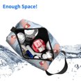 thumbnail image 4 of Uemuo Cute Chameleons On Blue Pattern Portable Toiletry Bags with Handle, Waterproof travel Make up Bags for Women, Large Capacity Travel Cosmetic Bags, 4 of 9