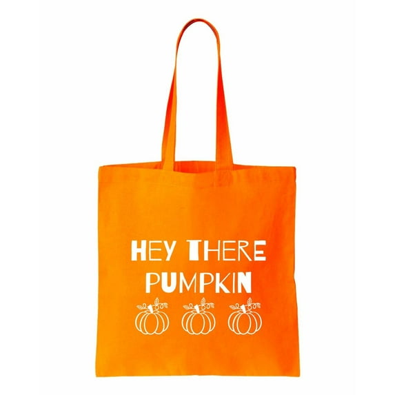 Hey There Pumpkin, Autumn Cotton Canvas Re-Usable Shopping & Carry-All Tote Bag