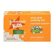 JOHNSON'S Kids Easy-grip Sudzing Bar Watermelon Explosion 2.46 oz (12 Pack)