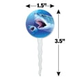 thumbnail image 6 of Great White Sharks Ocean Pair Scuba Diving Cupcake Picks Toppers Decoration Set of 6, 6 of 7