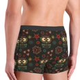 thumbnail image 5 of Daiia Boho Owl Men's Underwear Boxer Briefs, Cotton Stretch Moisture-Wicking Underwear-XX-Large, 5 of 9