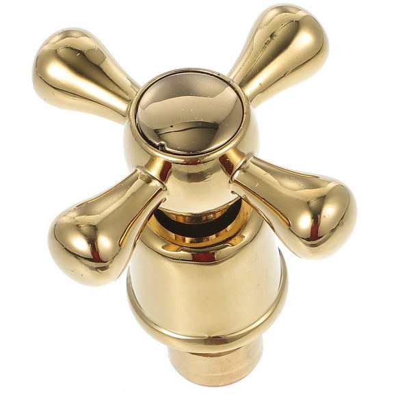 Cross Shower Knobs Replacement Gold Faucet Handle Single Tub
