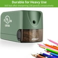 thumbnail image 3 of AFMAT Heavy Duty Electric Pencil Sharpener, UL Listed Plug-in Pencil Sharpener for 6.5-8mm No.2/Colored, with Upgraded Helical Blade Sharpen 10000 Times,New,4.06"H, 3 of 8
