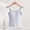 Blue, variant on Women's Square Neck Vertical Seam Ribbed Tank Top, Built-In Padded Wide Strap Slim Fit Sleeveless Vest for All-Season Layering Daily & Light Workout Outfits (Gray,S)