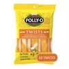 Polly-O Twists String Cheese Mozzarella & Cheddar Cheese Snacks, 12ct Sticks