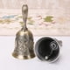 thumbnail image 3 of Nvzi Campana de mano, campana de llamada, campanas de boda de latón, campanas de Navidad, oro brillante B, 3 of 3