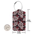 thumbnail image 4 of Fuzoiu Snake And Rose Print Premium Leather Luggage Tag,Travel Accessory,Luggage Tag for Suitcase Baggage Handbag Travel Bag,Name Card & Privacy Cover-1, 4 of 5