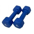 thumbnail image 3 of Rainforest Basics Neoprene Hex Dumbbell Hand Weights, 5 lbs + 8 lbs, 2 Pairs, for Strength Training, 3 of 6