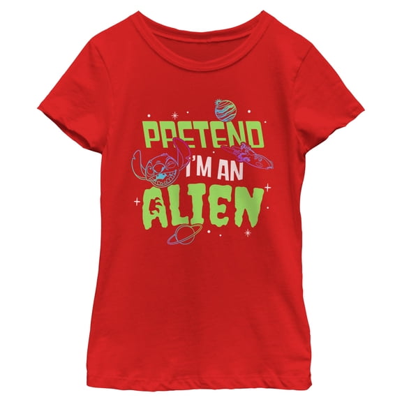 Girls Lilo & Stitch Pretend I'm An Alien T Shirt