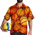 thumbnail image 4 of Eiffel Tower Valentine's Day Men's Short Sleeve Spread Collar Poplin Button Down Casual Printed Summer Beach Unisex Shirts, 4 of 6