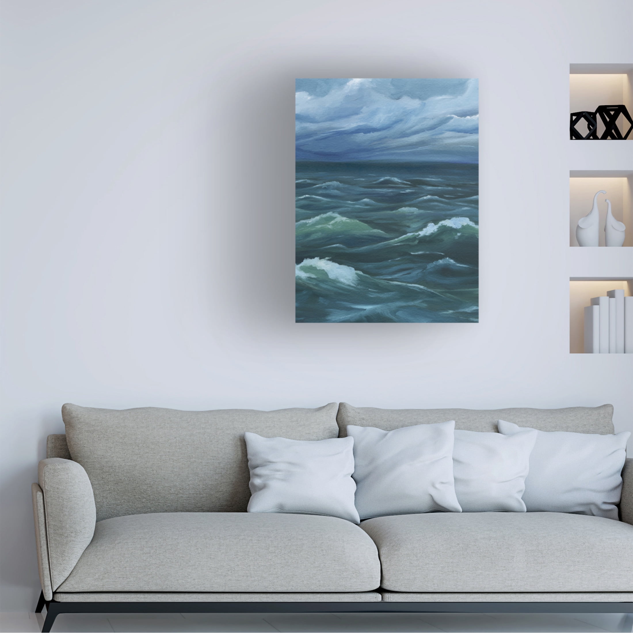 Trademark Fine Art Grace Popp  Luna Sea II Canvas Wall Art