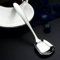 thumbnail image 4 of JoyMoreHome Dessert Spoons,18/10 Stainless Steel Spoon, Square Head Ice Cream Spoons for Tea, Dessert, Sugar, 4 of 5