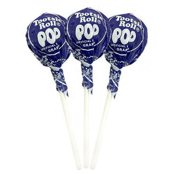 Grape Tootsie Pops - 2 LB Bulk Bag