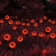 thumbnail image 2 of Luces solares de Halloween para decoración de jardín al aire libre, lámpara oscilante de globos oculares rojos fantasma para vacaciones, fiesta, balcón, patio decorativo, 2023, 2 of 4