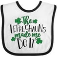 thumbnail image 3 of Inktastic St. Patrick's Day the Leprechauns Made Me Do It Boys or Girls Baby Bib, 3 of 4