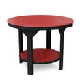 thumbnail image 2 of Wildridge Heritage 5-Piece 48" Pub Counter Set, Cardinal Red and Black - Outdoor Weather Resistant Recycled Plastic Furniture for Patio, 2 of 4