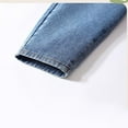 thumbnail image 6 of Boys Jeans Casual Elastic Waist Cuffed Denim Pants with Pockets Teen Clothes for Boys Size 3-15, 6 of 7
