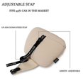 thumbnail image 4 of Genuine Leather Car Headrest Seat Neck Pillow Neck Pad Cushion Breathable Head Rest For Maybach Benz S Class Car Stlying, 4 of 4