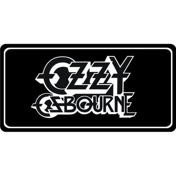 Ozzy Osbourne Script Photo License Plate