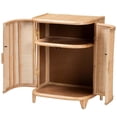 thumbnail image 2 of Pemberly Row Natural Rattan Storage Cabinet with Webbed Embellishments, 2 of 10