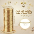 thumbnail image 3 of 4 Rolls Christmas Metallic Bakers Twine 110 Yards Decorative Wrapping Twine String for DIY Crafts Packing Materials (Gold, Silver, Red, Green), 3 of 8