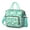 Greenish-blue-22, variant on Plaid & Stripes Symmetrical Cooler Bag - Rustic Style Insulated Food Storage for Travelers