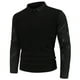 thumbnail image 2 of Gibobby Suéter para hombre Sudadera de Cuello Redondo, Sudadera de Forro Polar para Hombre, Ropa teñida Sudadera para Hombre(Negro,Grande), 2 of 5