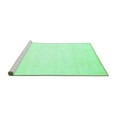 thumbnail image 2 of Ahgly Company Machine Washable Indoor Square Abstract Turquoise Blue Contemporary Area Rugs, 5' Square, 2 of 4