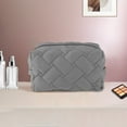 thumbnail image 5 of Unique Bargains 1 Pc Lady Portable Make Up Organizer Case for Outdoor Activities Gray Polyester, 5 of 5
