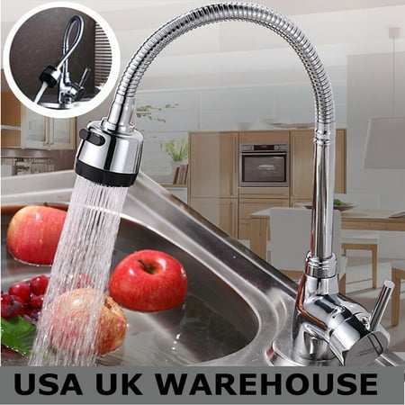 Single Handle Sprayer Kitchen Sink Faucet 360 Rotatable Pull Down Hot and Cold Water Faucet for Laundry Room Garden (Best Way To Cool Down A Hot Room)