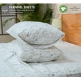 thumbnail image 5 of RUVANTI Flannel Sheets California King Size - GOTS Certified 100% Organic Cotton, 4 Piece Warm, Soft & Breathable Set, Deep Pocket Snug Fit, Double Brushed Cozy All Season Bedding, Linen Blooms, 5 of 8