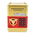 thumbnail image 1 of Piggy Bank Cash Coin Can Auto Scroll Paper Money Saving Box Mini ATM Coin Bank Money Saving Box with Password for Boys Girls Toy Gift Gold, 1 of 5