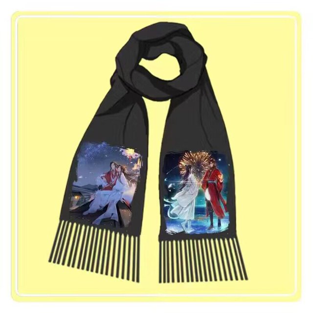 Anime Tian Guan Ci Fu silenciador de invierno Hua Cheng Xie Lian Cosplay cálido para hombres y mujeres mantener fuera el cuello frío en invierno acceso Fivean unisex