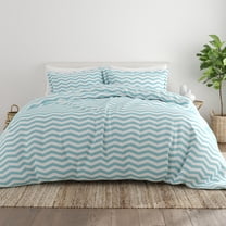 Noble Linens Turquoise Arrow Pattern Duvet Set 3-Piece Duvet Cover Set, King/Cal King