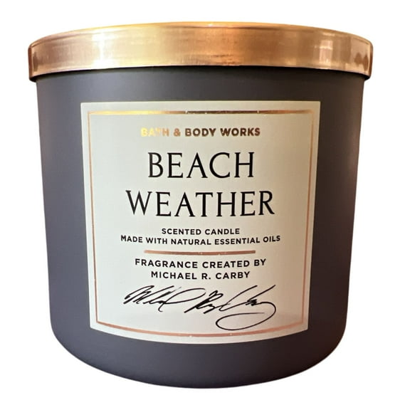 Bath and Body Works Beach Weather 3-Wick Scented Candle (14.5 OZ / 411 G)