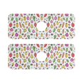 thumbnail image 7 of Yayeee Faucet Mat for Kitchen Sink 14.7" Diatomite Long Splash Guard Pad, Various Vegetables Pattern, 2 Pack, 7 of 7