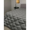thumbnail image 2 of Tribal Down Alternative Comforter, Abstract Aztec Culture Style Geometric Checkered Tiny Squares in Contemporary, Microfiber Quilt for All Season, 5 Sizes, Ivory and Black, by Ambesonne, 2 of 3
