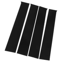 4 Pcs Door Pillar Window Trim for Chevrolet Silverado 1500 2500 2014-2018 Plastic Black Replace