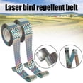 thumbnail image 2 of Reflective Bird Scare Ribbon Glittery Garden Bird Tape Roll DIY Craft Gift Packing Party Supplies, 2 of 6