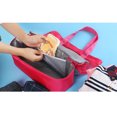 thumbnail image 3 of Sonducket Bolsa de hombro transparente de malla de alta capacidad, bolsas de Picnic portátiles de conservación de calor de doble capa, bolsa de Envolturas para manijas de equipaje Negro, 3 of 6