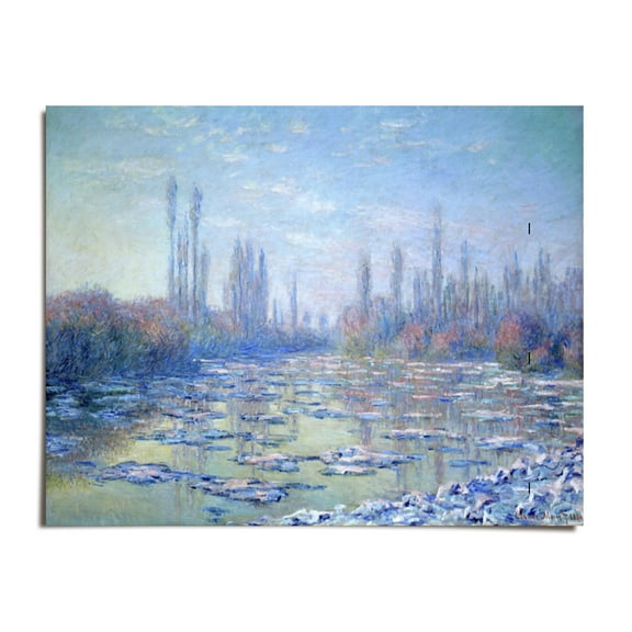 Les Glacons, 1880 - Claude Monet - 8x10 - Wall Art Print - UNFRAMED