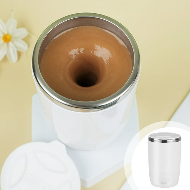 400ml Lazy Coffee Stirring Cup Automatic Coffee Cup Magnetic Rotating Milk Cup Mug Cup Protein Automatic Stirring Cup For Fitness