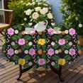 thumbnail image 4 of Pioneer Flower Floral Print Pattern Round Tablecloth 60 X 60 Inch, Wrinkle Resistant Wipeable Table Cloth for Kitchen Dining Picnic Patio Party, 4 of 6