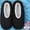 Dramatic Black, variant on Fuzzy Slippers for Women, Super Soft Indoor Comfy & Cozy House Shoes W/ Anti-Skid Sole (Furry Collection)