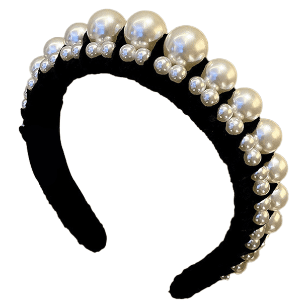 Diadema para mujer Diadema de perlas Accesorios para el cabello Moda antideslizante Diadema linda para mujer MFZFUKR CPB-DE-LYY782-1