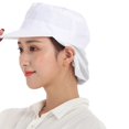 thumbnail image 3 of vlrwzc Breathable Mesh Chef Hat Elastic Dust-Proof Work Cap for Kitchen Catering for Women, 3 of 7